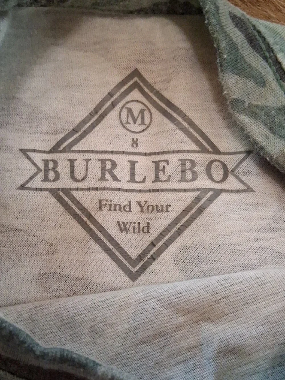 BURLEBO Green Retro Camo Tee - Picture 5 of 5